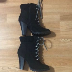 3/$15 Black Lace-Up Boots